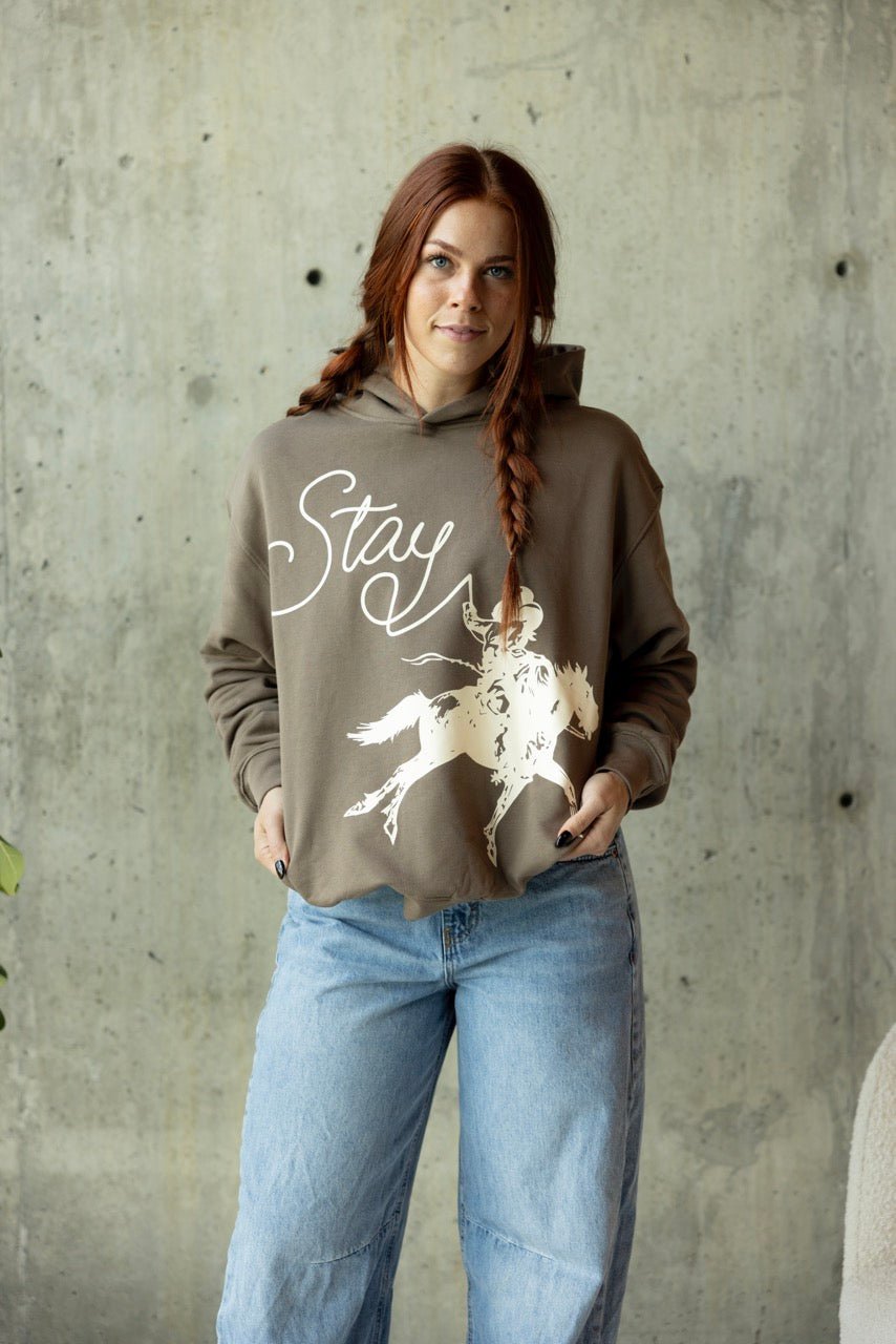 "GET BACK ON THE SADDLE" HOODIE - Stay Here