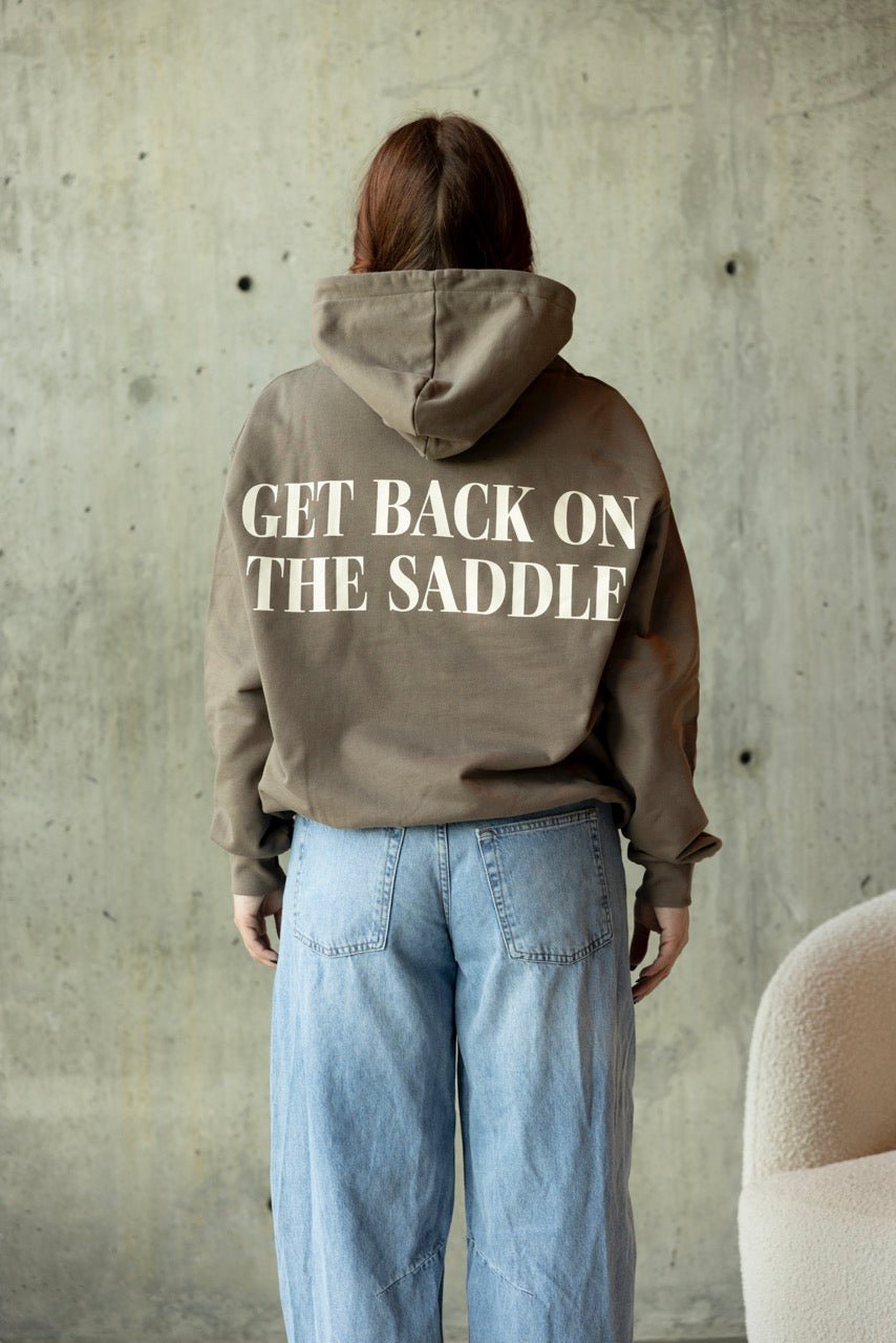 "GET BACK ON THE SADDLE" HOODIE - Stay Here